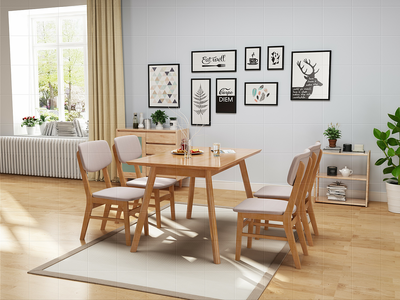 北欧实木家具 简约设计与纺织品搭配的艺术